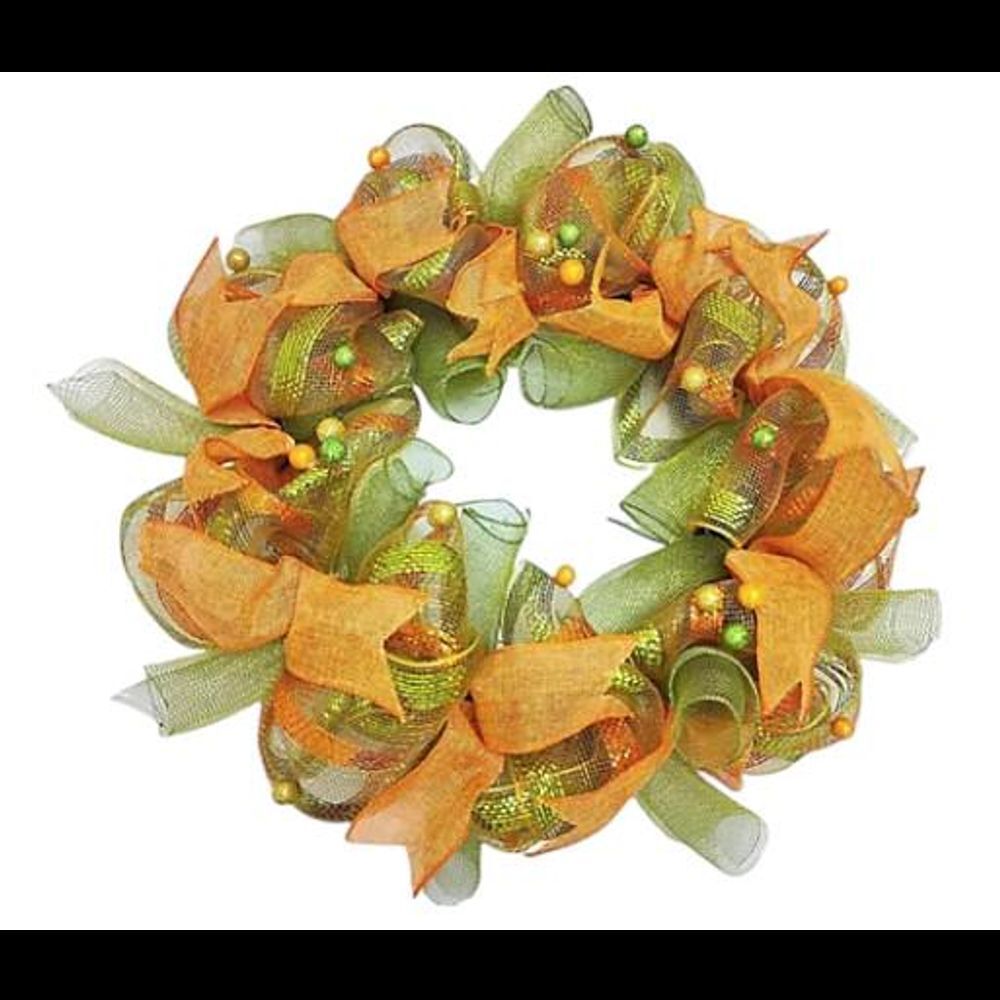 Temp-tations Harvest 20" Ribbon Wreath Fall